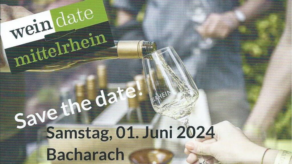 Wein Date Mittelrhein Save the date