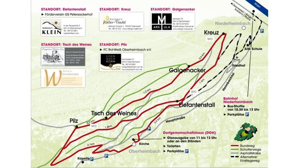 Karte reblauswandertag 2026