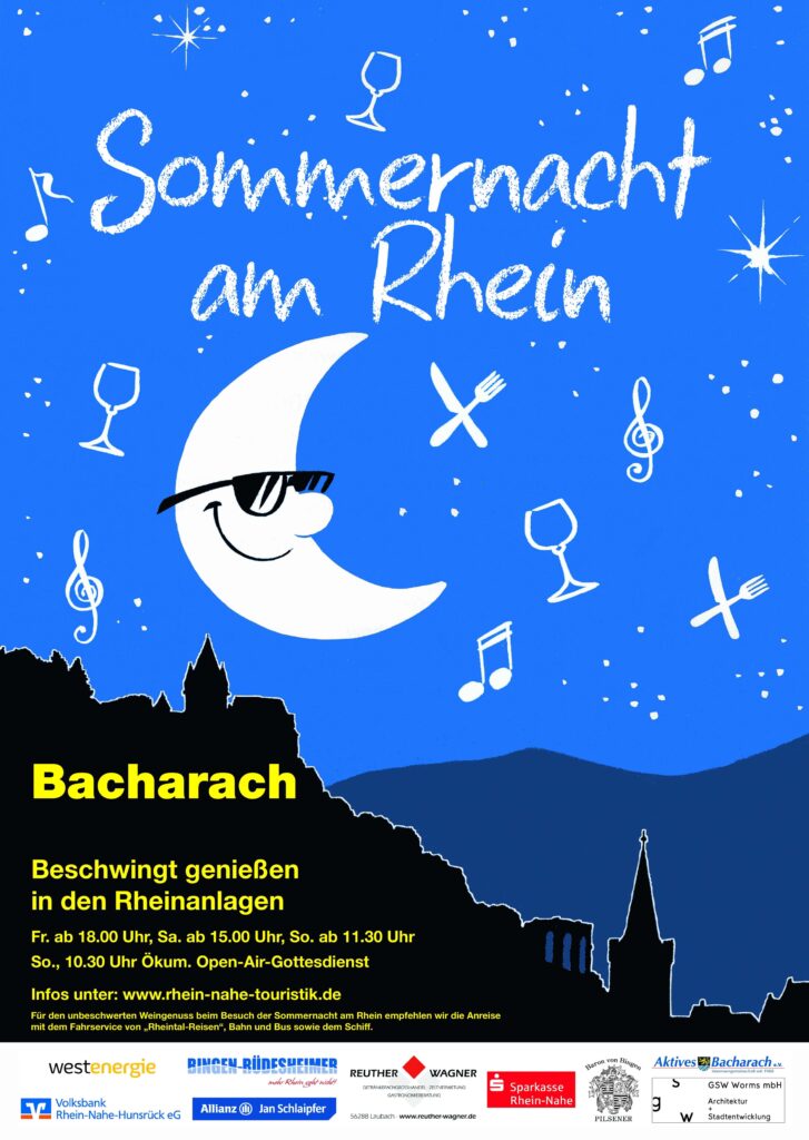 Nuit d'été au bord du Rhin