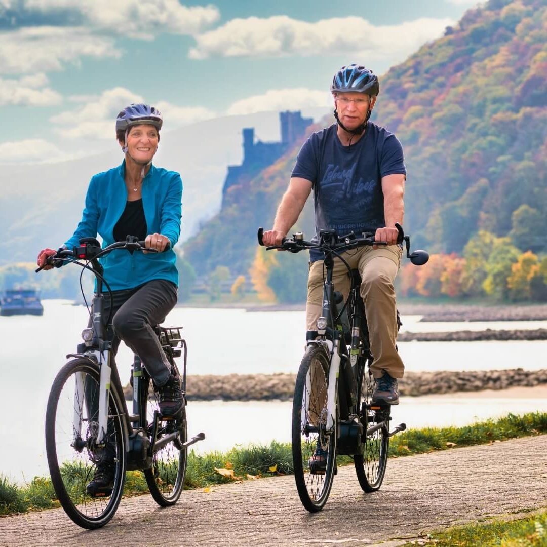 Radfahren rhein nahe region mittelrhein Radfahren